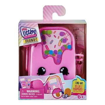 REAL LITTLES - Comes with Only 1 Journal - Collectible 50 Page Micro Journal with 3 Surprises Inside! - Styles May Vary