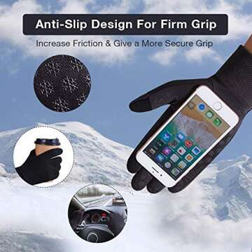 Upgraded Touch Screen Running Gloves for Winter Sports