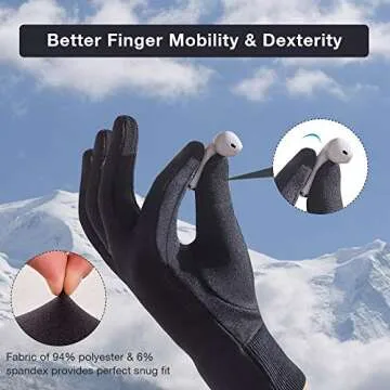 Upgraded Touch Screen Running Gloves for Winter Sports