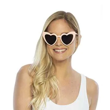 Bold Heart Shaped Sunglasses for Parties and Daily Style