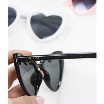 Bold Heart Shaped Sunglasses for Parties and Daily Style
