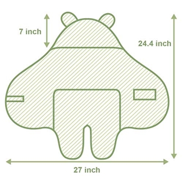 XMWEALTHY Cute Baby Plush Swaddle Blanket for Newborns