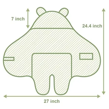 XMWEALTHY Cute Baby Plush Swaddle Blanket for Newborns