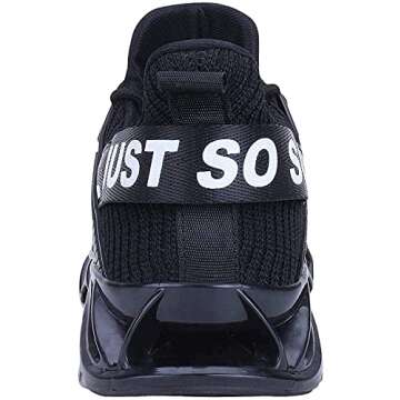 UMYOGO Womens Casual Walking Sneakers Fashion Workout Athletic Shoe for Women Running Sport Aerobics Black Size 7 US