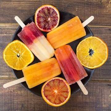 Popsicles Molds, Silicone ice Pop Mold Food Grade Cakesicles Mold For ice Cream 50 Popsicle Sticks 50 Popsicle Bag (Blue, 12 Cavities)