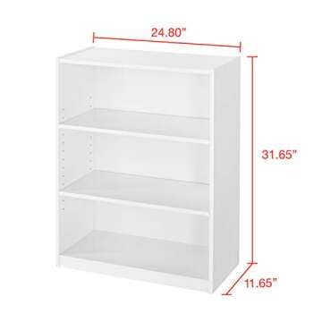 Mainstay Orion Wide 3-Shelf Bookcase – Stylish Storage Solution