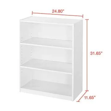 Mainstay Orion Wide 3-Shelf Bookcase – Stylish Storage Solution