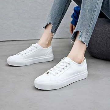 Stylish Adokoo Women’s Fashion Platform Sneakers