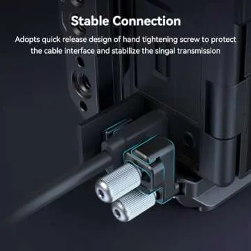 SmallRig Cage Kit for Sony A7C II / A7CR with a Cable Clamp for HDMI, Full Access Vlog Making Camera Video Cage for Sony Alpha 7C II/Alpha 7CR with Hinge Arm, Built-in QR Plate for Arca - 4422