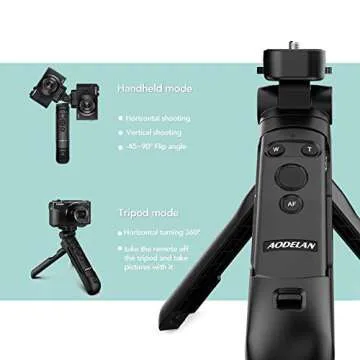 Wireless Shooting Grip and Tripod Camera Remote Control for Canon EOS Rebel SL2, SL3, 77D, R5, R6, T7i, M50, EOS RP, R, PowerShot SX70 HS, G7 X Mark III, G5 X Mark II, M6 Mark II