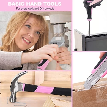 FASTPRO 175-Piece 12V Pink Drill Set for DIY and Home Repair