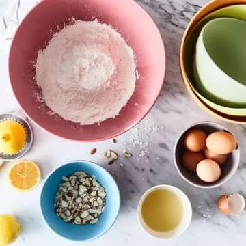 Bamboozle Nesting Bowls Set for Mixing and Serving, Dishwasher Safe, 7-Piece, Pastel