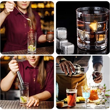 26-Piece Bartender Kit Cocktail Shaker Set Silver