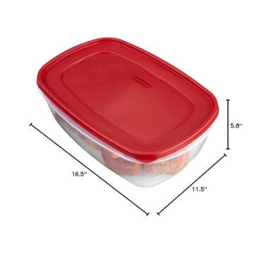 Rubbermaid 2.5 Gallon Easy Find Lids Food Storage Container