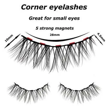 Cuckoo Magnetic Eyelashes with Magnetic Eyeliner Kit, Waterproof Smooth Liquid Eyeliner and 3D Natural Reusable Magnets False Lashes with Applicator for Daily Party Dating Wedding