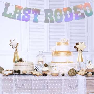 Last Rodeo Banner for Western Bachelorette Party
