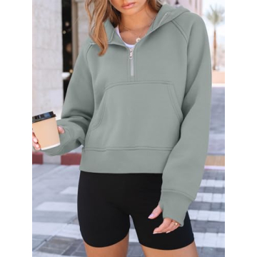 Stylish AUTOMET Womens Half Zip Sweatshirt for Fall 2025