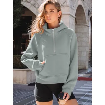 Stylish AUTOMET Womens Half Zip Sweatshirt for Fall 2025