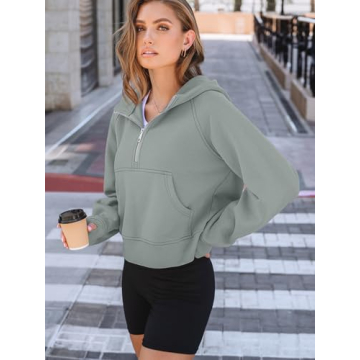 Stylish AUTOMET Womens Half Zip Sweatshirt for Fall 2025
