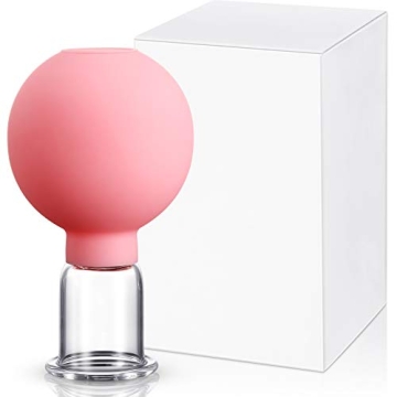 Nuanchu Glass Cupping Cup Set for Facial and Body Massage