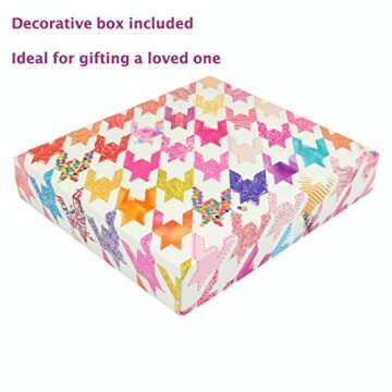 Arkwright Microfiber Makeup Remover Cloths - Pack of 5 - Soft Coral Fleece Reusable Makeup Towels with a Bag, Facial Wash Cloth for Bathroom, 7.5 x 15.5 in, Houndstooth