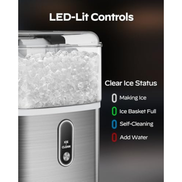 Compact Nugget Ice Maker for Home & RV - 33 lbs