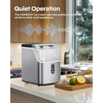 Compact Nugget Ice Maker for Home & RV - 33 lbs