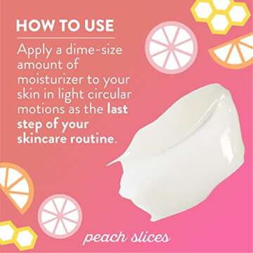 Peach Slices | Citrus-Honey Aqua Glow | Hydrating Moisture Gel | Face Moisturizer | For Sensitive, Dry, Oily, Dull, & Acne Prone Skin | Honey Extract | For All Skin Types | Korean Skin Care | 3.04 oz