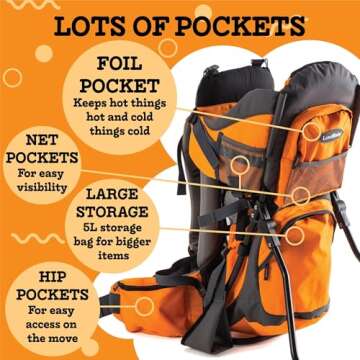 Comfortable Hiking Baby Carrier Backpack for Parents