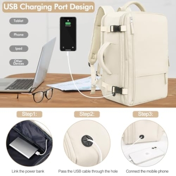 Rinlist Travel Backpack for Carry-on Luggage and More