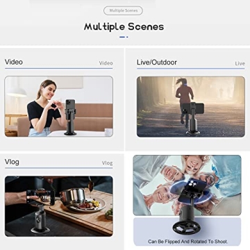 KAMISAFE Auto Tracking Tripod with Remote and 360° Rotation