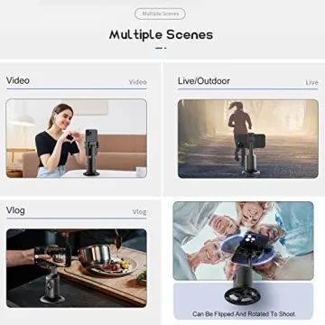 KAMISAFE Auto Tracking Tripod with Remote and 360° Rotation