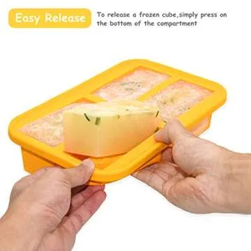 Bangp Silicone Freezer Molds for Easy Meal Prep and Storage