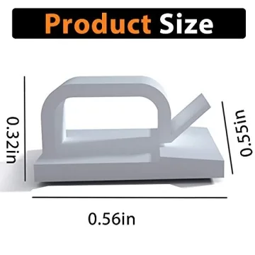 Durable Adhesive Cable Clips for Home, Office & Car