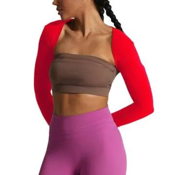 Aoxjox Long Sleeve Open Front Bolero Shrug - Chic & Comfortable