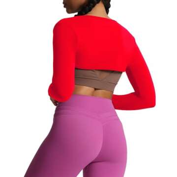 Aoxjox Long Sleeve Open Front Bolero Shrug - Chic & Comfortable