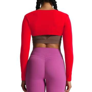 Aoxjox Long Sleeve Open Front Bolero Shrug - Chic & Comfortable