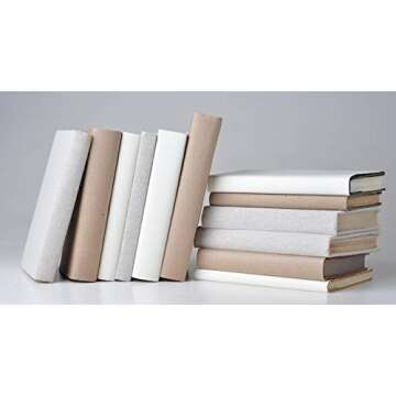 RUSPEPA White Kraft Paper Roll - 12 inches x 100 feet - Recyclable Paper Perfect for for Crafts, Art,Small Wrapping, Packing, Postal, Shipping, Dunnage & Parcel