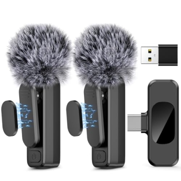 Wireless Lavalier Microphone for iPhones & Laptops