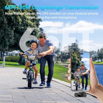 Wireless Lavalier Microphone for iPhones & Laptops