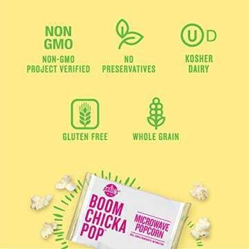 Angie's Boomchickapop Sea Salt Microwave Popcorn, 3.29 Oz, 3 Ct
