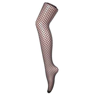FLORA GUARD 4 Pairs Fishnet Stockings for Women