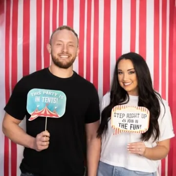 Vibrant Carnival Photo Booth Props - Perfect for Every Party