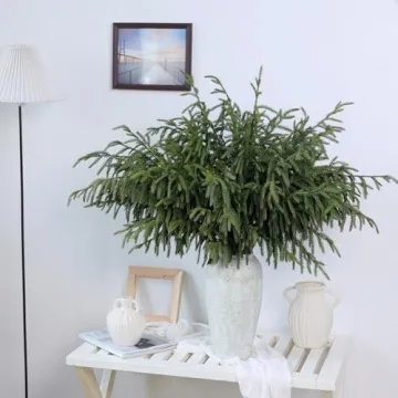 8 Real Touch Norfolk Pine Branches 36 Inch for Christmas Decor