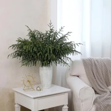 8 Real Touch Norfolk Pine Branches 36 Inch for Christmas Decor