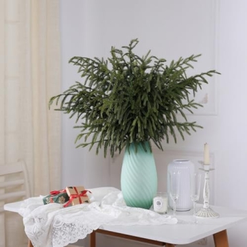 8 Real Touch Norfolk Pine Branches 36 Inch for Christmas Decor