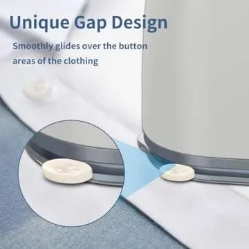 Portable Travel Steamer Iron for Clothes: Mini Handheld Garment Steam Ironing Machine for Clothing - Professional Small Size Hand Held Traveling Fabric Steamers for Wrinkle on Dress Shirt (Gray)