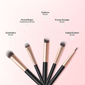 Luxurious 10-Set Eye Brush Collection for Flawless Application