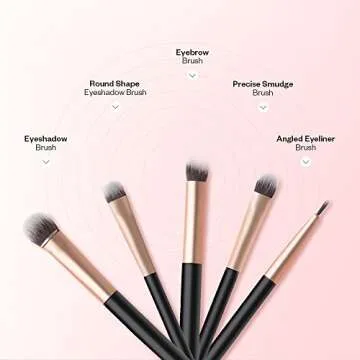 Luxurious 10-Set Eye Brush Collection for Flawless Application