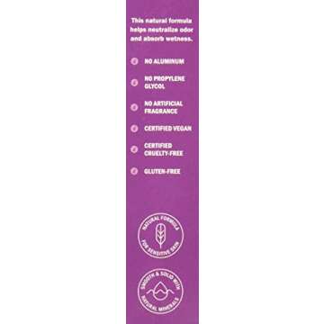 Schmidt's Natural Deodorant for Sensitive Skin - Lavender Tips, 3.25 ounces. Stick for Women and Men